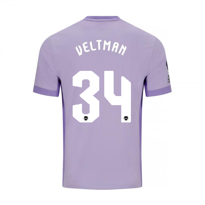 Brighton And Hove Albion Fanshop | bhafc adult 2526 away shirt – 34 – joel veltman – 2500522-34-02 Collection