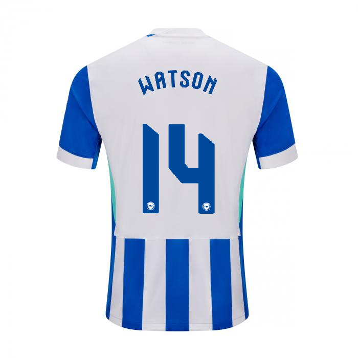 Brighton And Hove Albion Fanshop | bhafc adult 2526 home shirt – 14 – tommy watson – 2500513-14-01 Collection