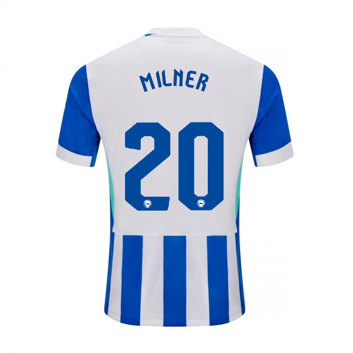 Brighton And Hove Albion Fanshop | bhafc adult 2526 home shirt – 20 – james milner – 2500513-20-02 Collection