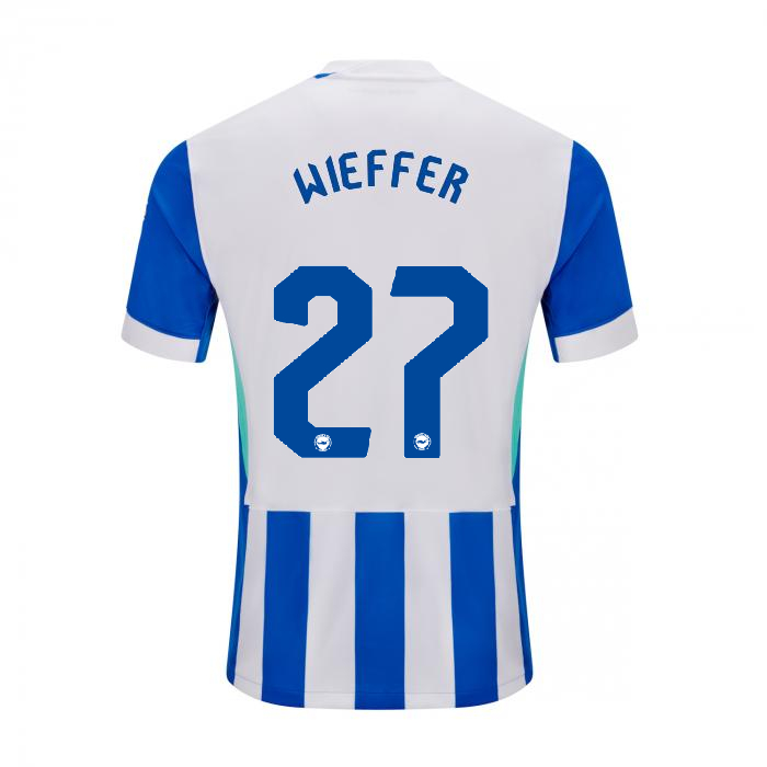 Brighton And Hove Albion Fanshop | bhafc adult 2526 home shirt – 27 – mats wieffer – 2500513-27-02 Collection
