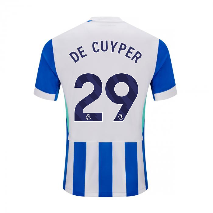 Brighton And Hove Albion Fanshop | bhafc adult 2526 home shirt – 29 – maxim de cuyper – 2500513-29-01 Collection