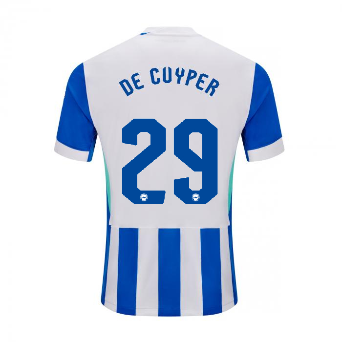 Brighton And Hove Albion Fanshop | bhafc adult 2526 home shirt – 29 – maxim de cuyper – 2500513-29-02 Collection
