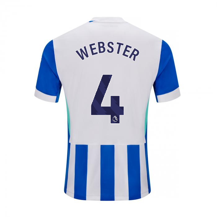 Brighton And Hove Albion Fanshop | bhafc adult 2526 home shirt – 4 – adam webster – 2500513-04-01 Collection