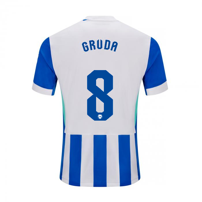 Brighton And Hove Albion Fanshop | bhafc adult 2526 home shirt – 8 – brajan gruda – 2500513-08-01 Collection