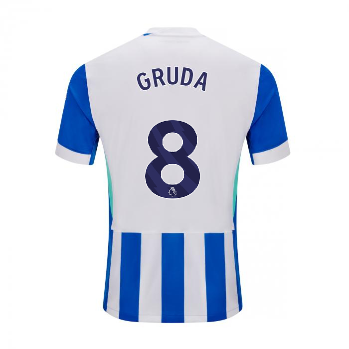 Brighton And Hove Albion Fanshop | bhafc adult 2526 home shirt – 8 – brajan gruda – 2500513-08-02 Collection