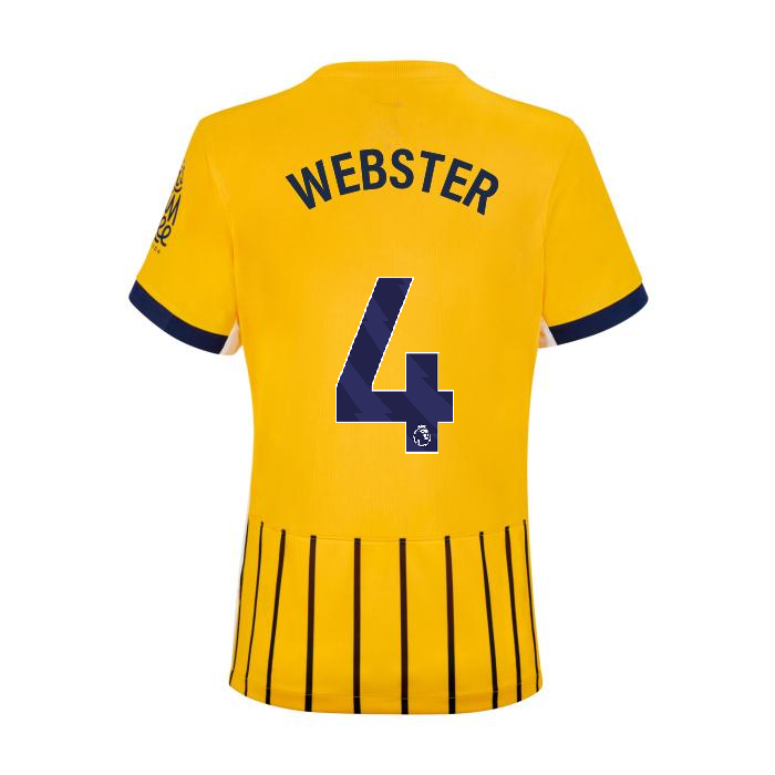 Brighton And Hove Albion Fanshop | bhafc womens 2425 away shirt – 4 webster – 2400843-05 Collection