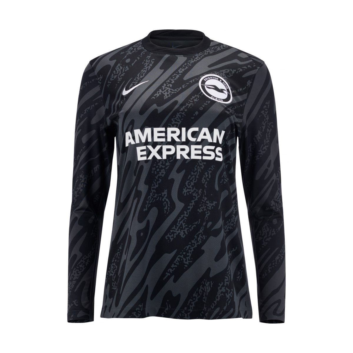 Brighton And Hove Albion Fanshop | bhafc womens 2425 black gk shirt ls with custom printing Collection