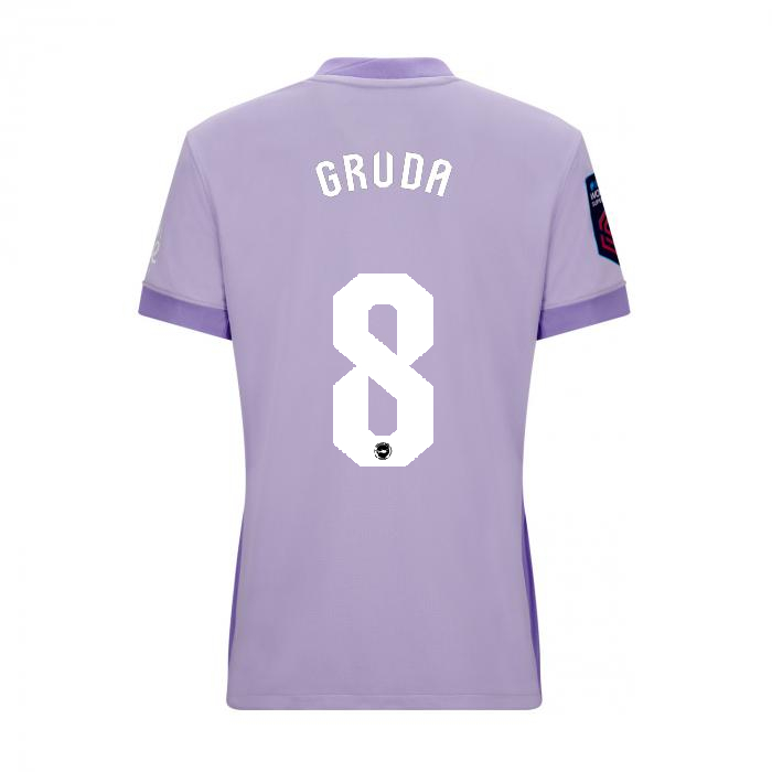 Brighton And Hove Albion Fanshop | bhafc womens 2526 away shirt – 8 – brajan gruda – 2500524-08-01 Collection