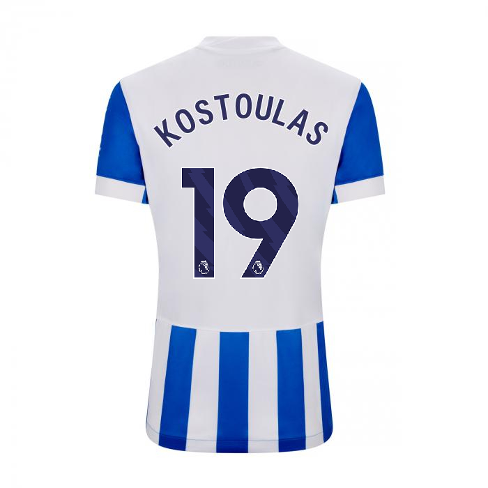 Brighton And Hove Albion Fanshop | bhafc womens 2526 home shirt – 19 – charalampos kostoulas – 2500515-19-02 Collection