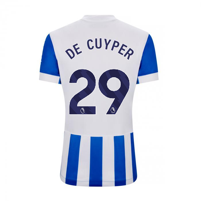 Brighton And Hove Albion Fanshop | bhafc womens 2526 home shirt – 29 – maxim de cuyper – 2500515-29-01 Collection