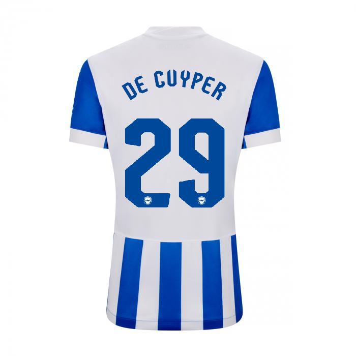 Brighton And Hove Albion Fanshop | bhafc womens 2526 home shirt – 29 – maxim de cuyper – 2500515-29-02 Collection