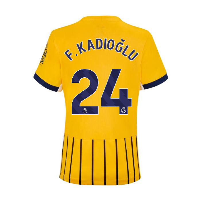 Brighton And Hove Albion Fanshop | bhafc womens 2526 third shirt – 24 – ferdi kadioglu – 2400843-24-01 Collection