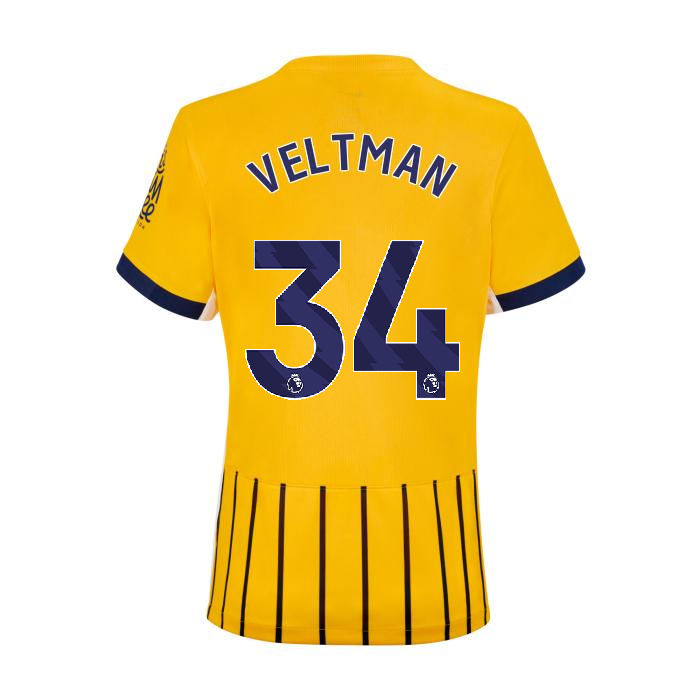 Brighton And Hove Albion Fanshop | bhafc womens 2526 third shirt – 34 – joel veltman – 2400843-34-01 Collection
