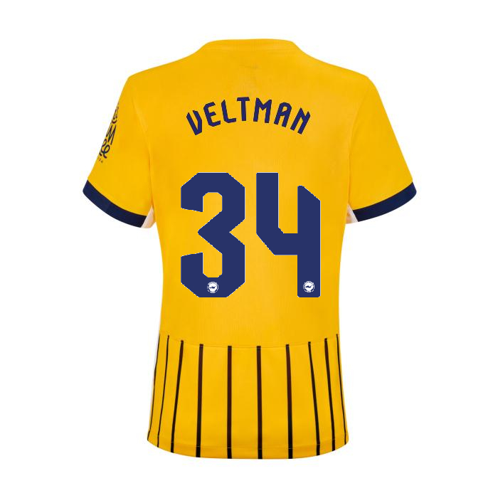 Brighton And Hove Albion Fanshop | bhafc womens 2526 third shirt – 34 – joel veltman – 2400843-34-02 Collection