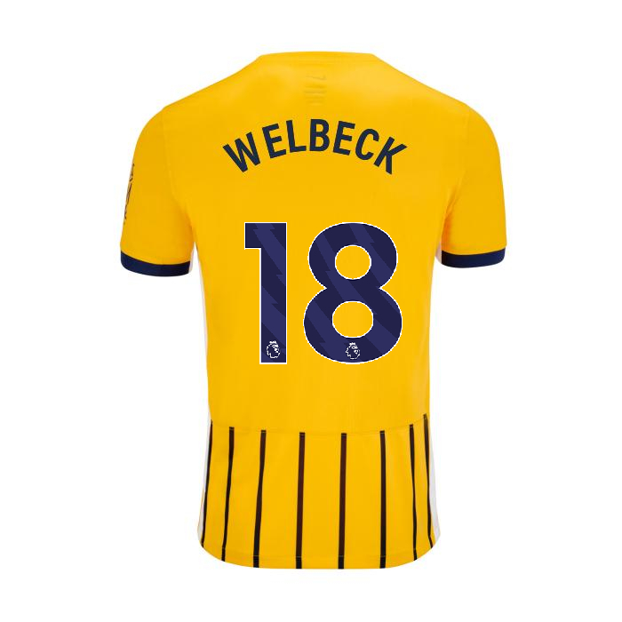 Brighton And Hove Albion Fanshop | bhafc youth 2425 away shirt – 18 welbeck – 2400844-28 Collection