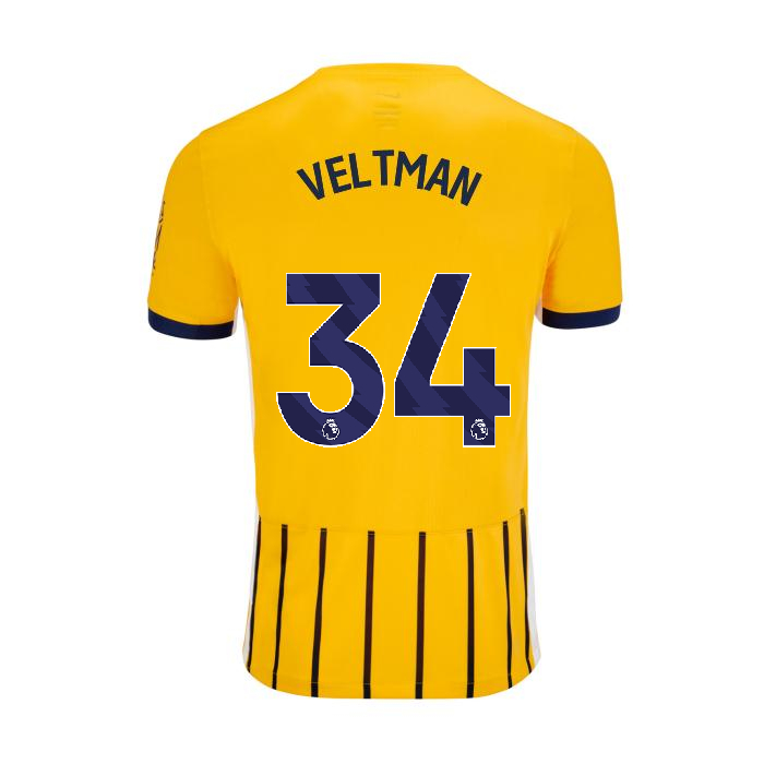 Brighton And Hove Albion Fanshop | bhafc youth 2425 away shirt – 34 veltman – 2400844-49 Collection
