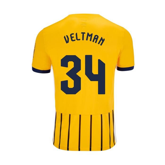 Brighton And Hove Albion Fanshop | bhafc youth 2425 away shirt – 34 veltman – 2400844-50 Collection