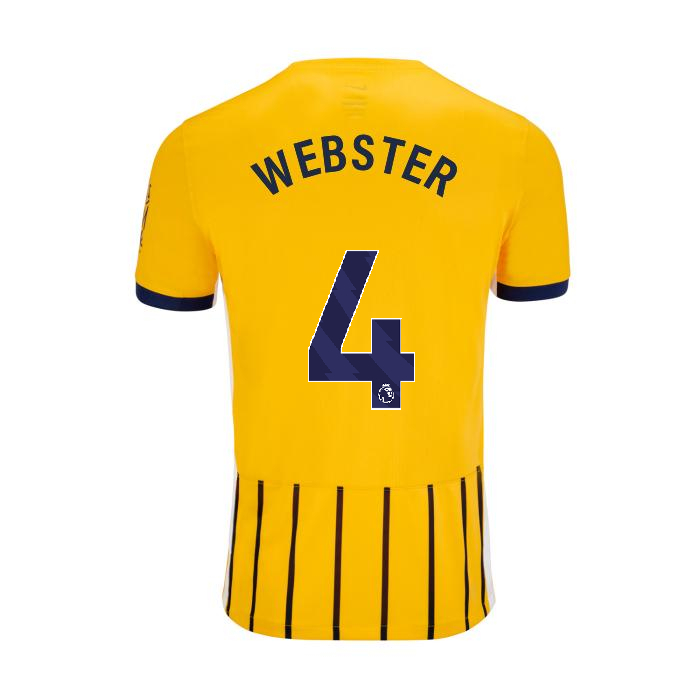 Brighton And Hove Albion Fanshop | bhafc youth 2425 away shirt – 4 webster – 2400844-05 Collection