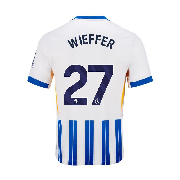 Brighton And Hove Albion Fanshop | bhafc youth 2425 home shirt – 27 wieffer – 2400799-39 Collection