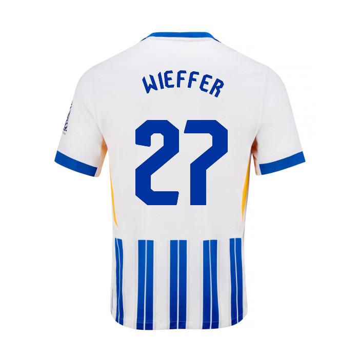 Brighton And Hove Albion Fanshop | bhafc youth 2425 home shirt – 27 wieffer – 2400799-40 Collection
