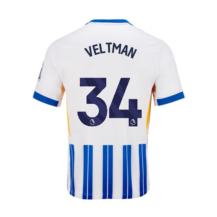 Brighton And Hove Albion Fanshop | bhafc youth 2425 home shirt – 34 veltman – 2400799-49 Collection