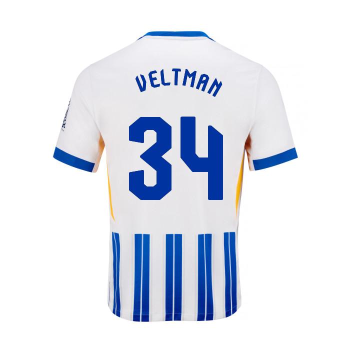 Brighton And Hove Albion Fanshop | bhafc youth 2425 home shirt – 34 veltman – 2400799-50 Collection