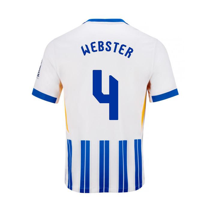 Brighton And Hove Albion Fanshop | bhafc youth 2425 home shirt – 4 webster – 2400799-05 Collection