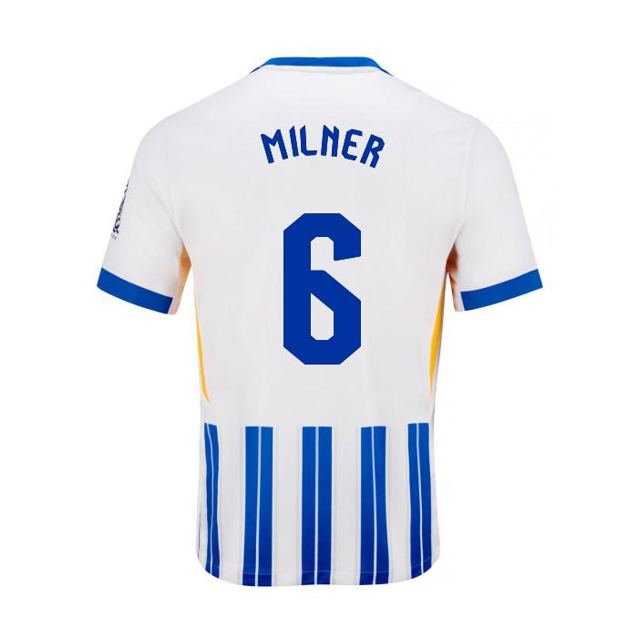 Brighton And Hove Albion Fanshop | bhafc youth 2425 home shirt – 6 milner – 2400799-10 Collection