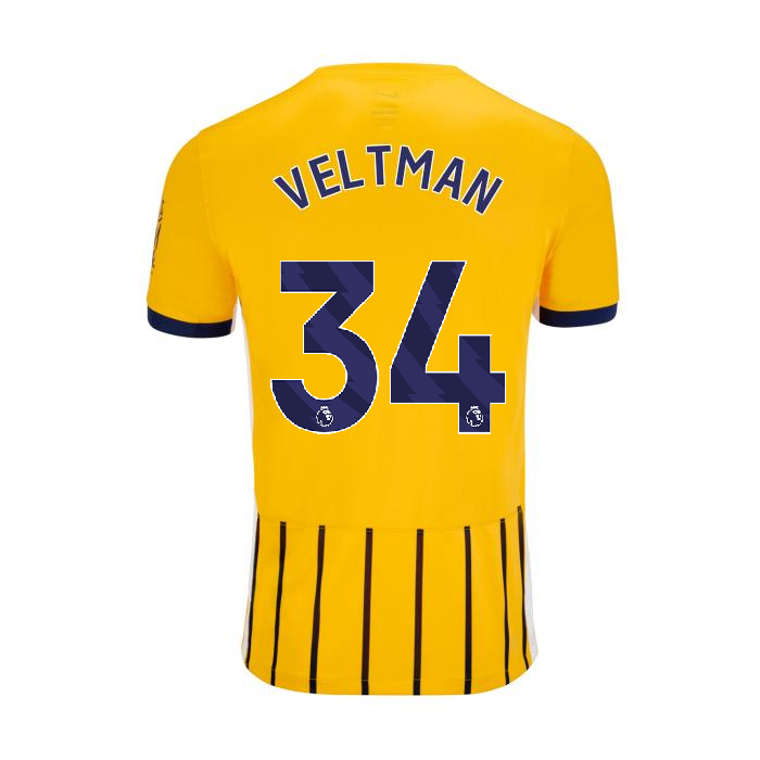 Brighton And Hove Albion Fanshop | bhafc youth 2526 third shirt – 34 – joel veltman – 2400844-34-01 Collection