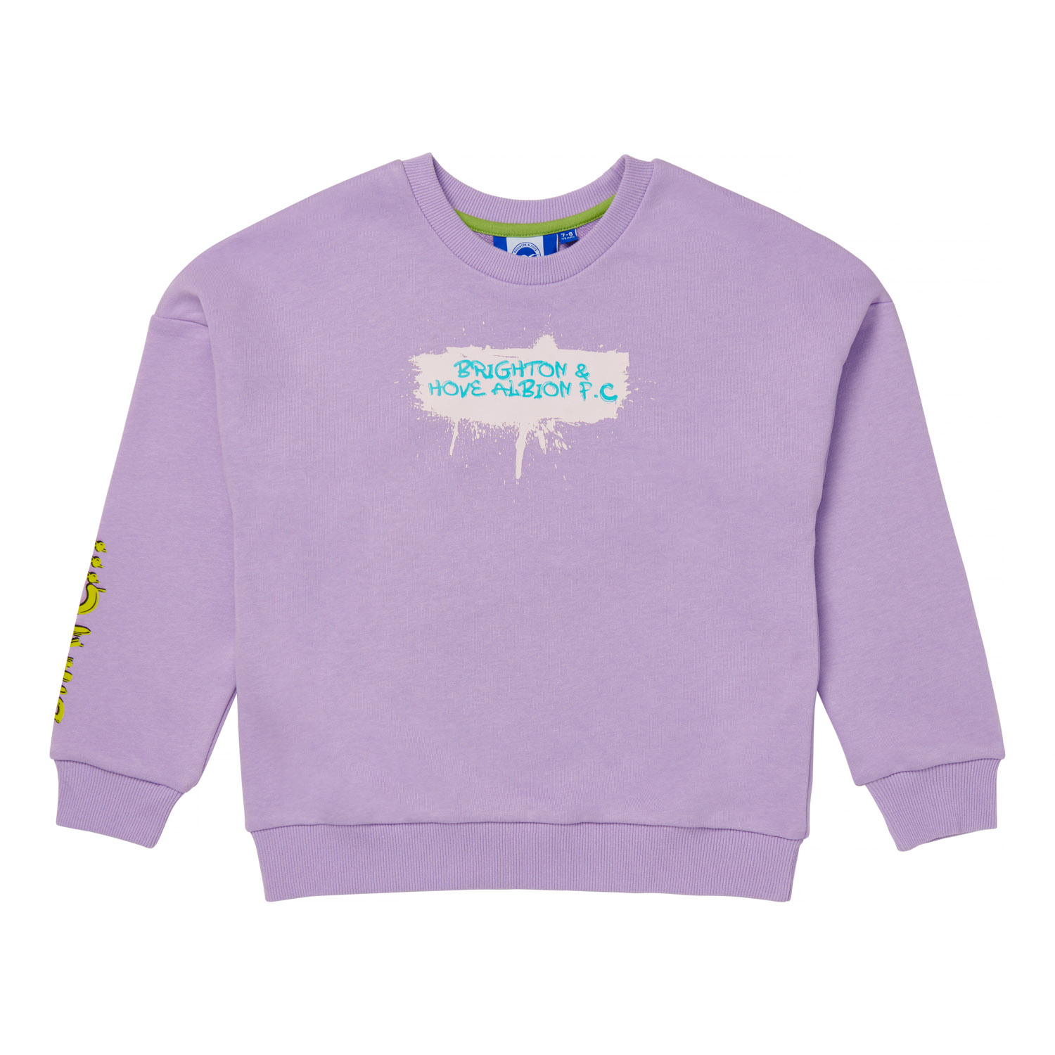 Brighton And Hove Albion Fanshop | junior lilac grafitti sweatshirt Collection